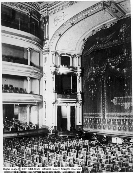 Salt Lake Theatre 1915 interior